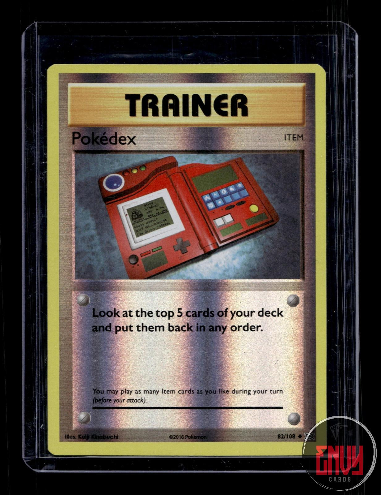 Pokedex Near Mint 82/108 Uncommon Evolutions Pokemon Reverse Holo