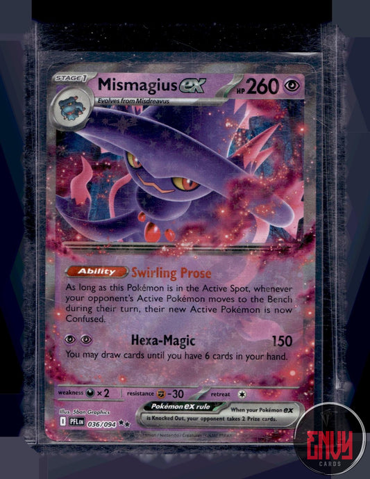 Mismagius ex Near Mint 036/094 Double Rare Phantasmal Flames Pokemon