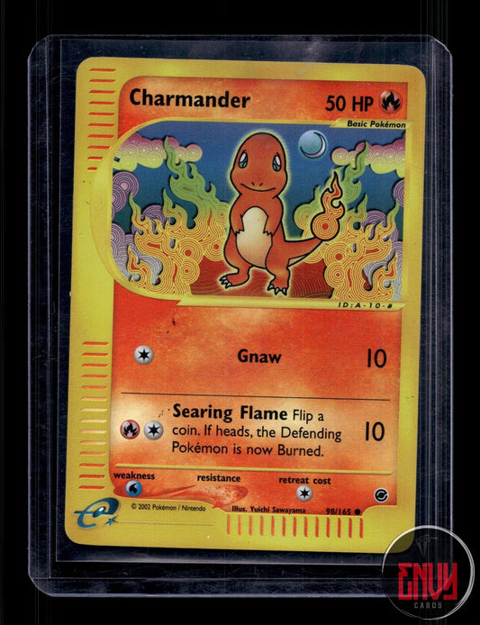 Charmander MP 98/165 Common Expedition Base Set Pokemon Reverse Holo