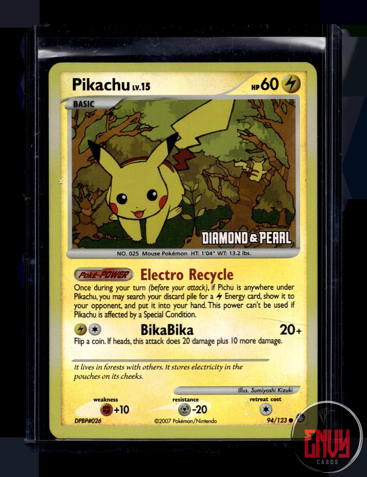 Pikachu Moderately Played 094/123 Promo Burger King Pokemon Reverse Holo