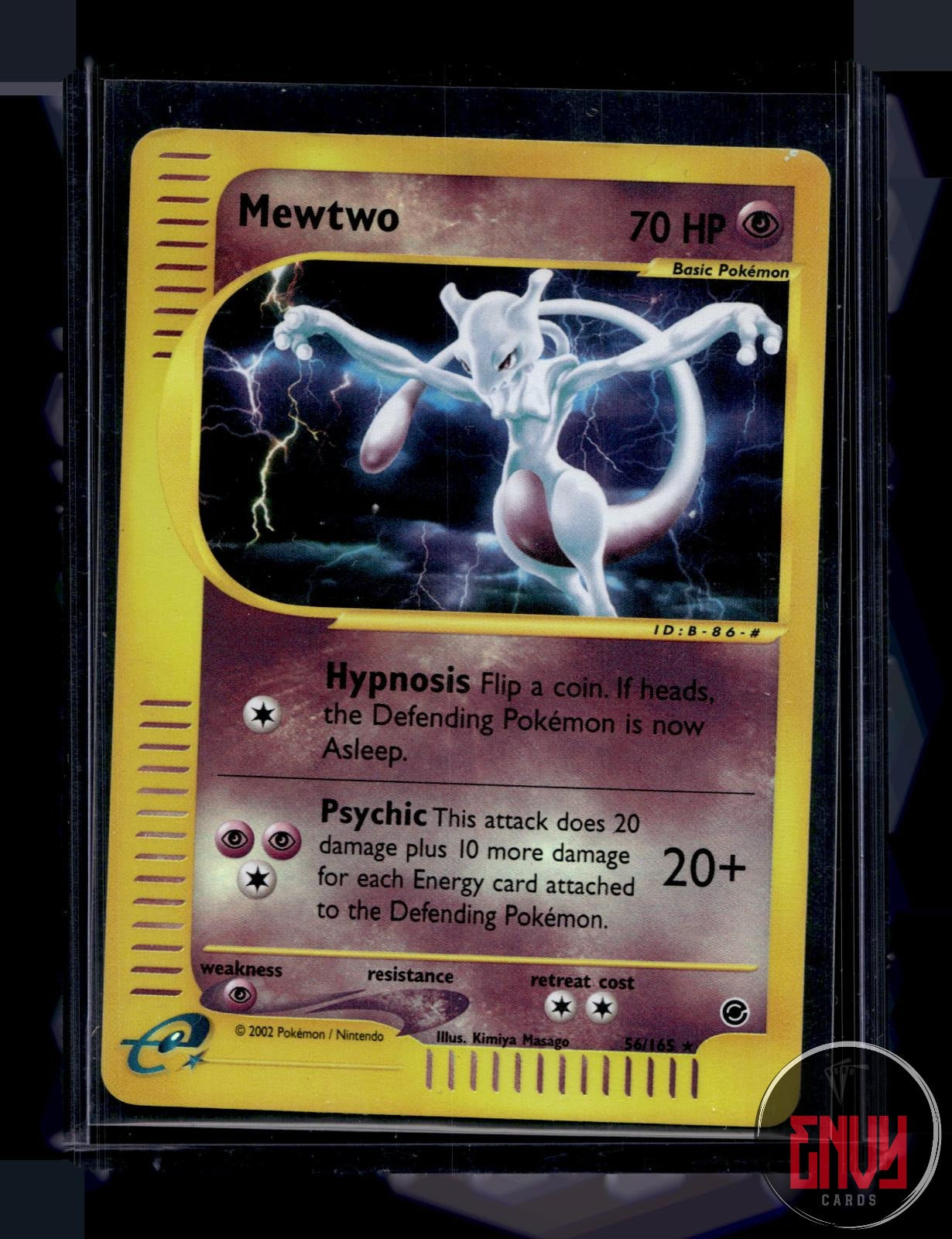 Mewtwo Moderately Played 56/165 Rare Expedition Base Set Pokemon Reverse Holo