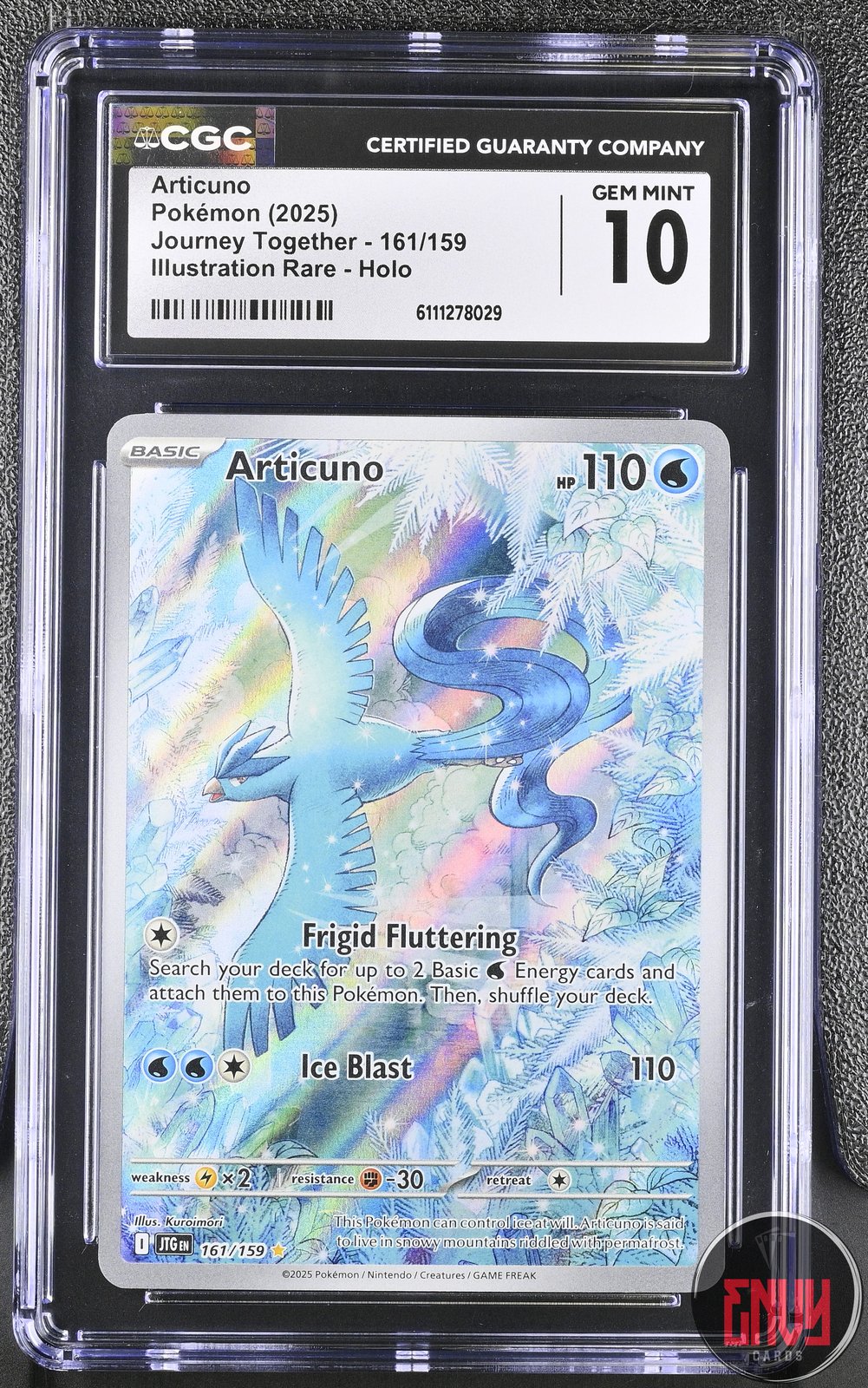 Articuno 161/159 Illustration Rare Holo Journey Together Pokemon CGC 10 Gem Mint