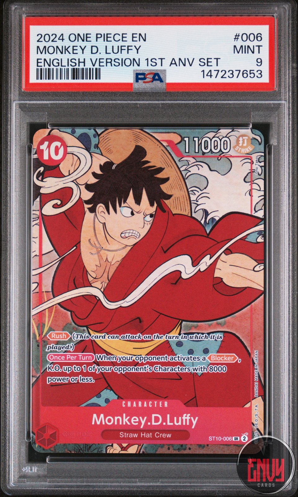 Monkey D. Luffy 006 One Piece PSA 9