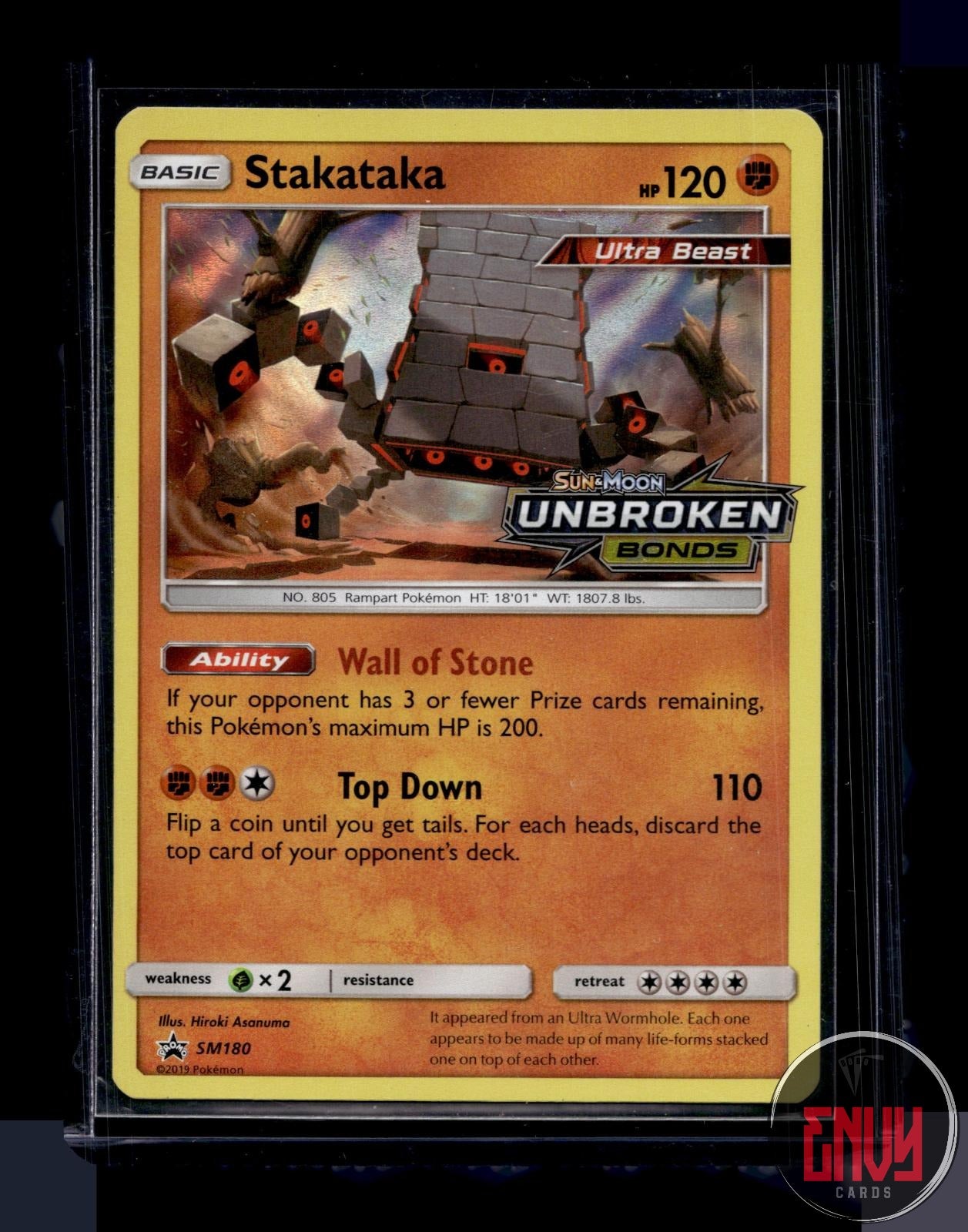 Stakataka - (Prerelease) Near Mint SM180 Promo Sun & Moon Promo Pokemon Holo