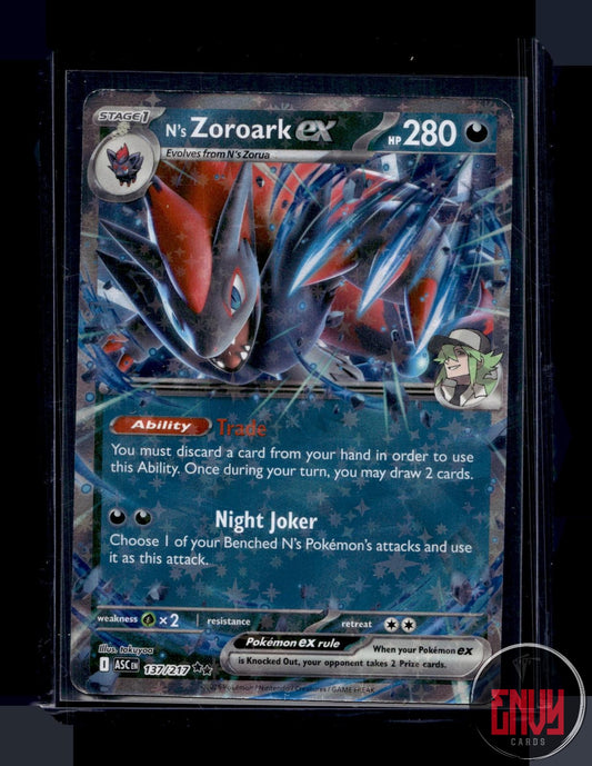 N's Zoroark ex Near Mint 137/217 Double Rare Ascended Heroes Pokemon
