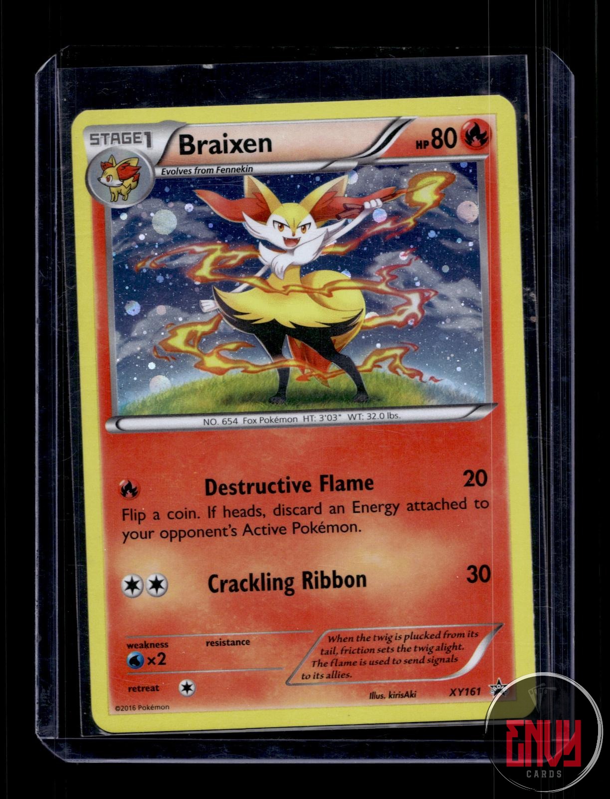 Braixen Lightly Played XY161 Promo XY Promo Pokemon Holo