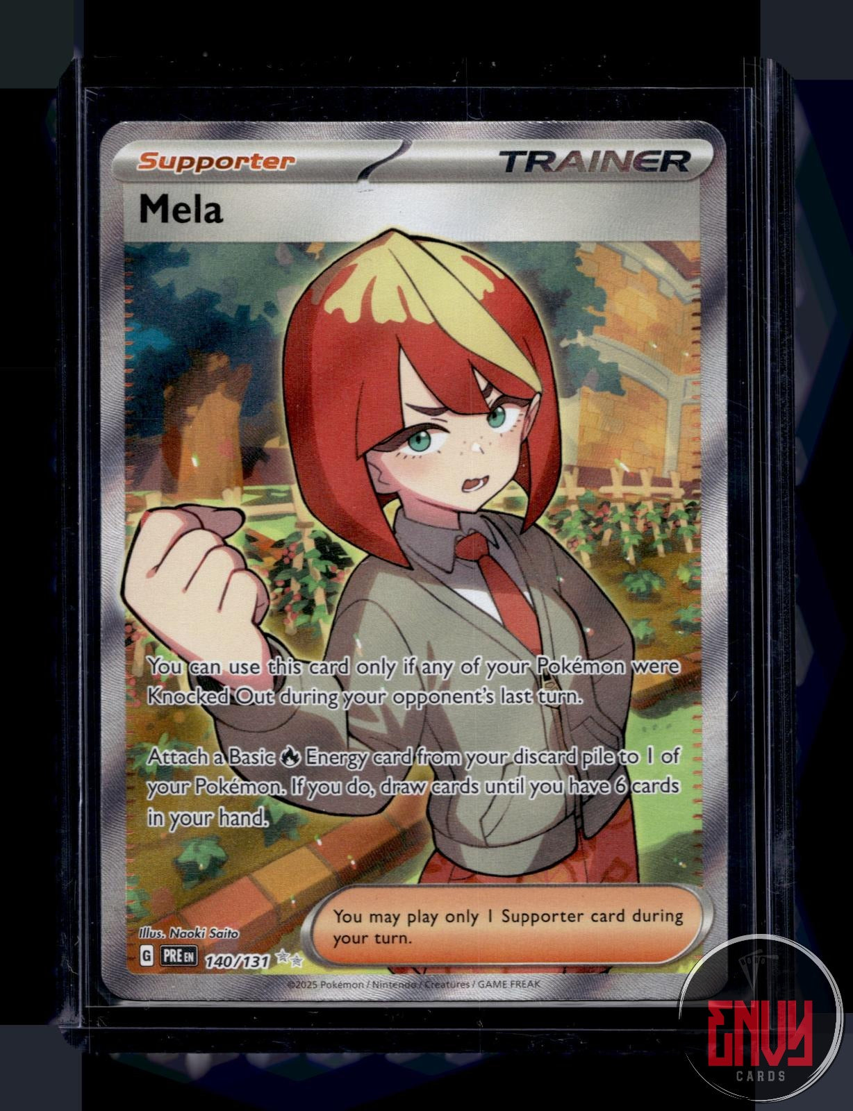 Mela Near Mint 140/131 Ultra Rare Prismatic Evolutions Pokemon
