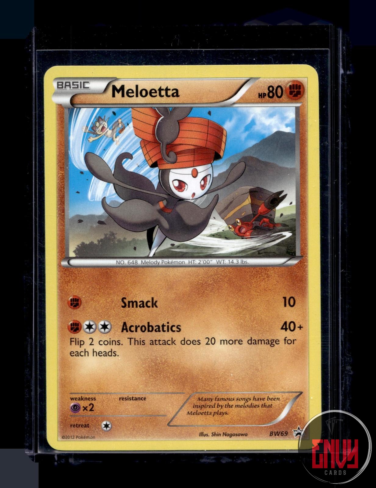 Meloetta Lightly Played BW69 Promo Black And White Promo Pokemon
