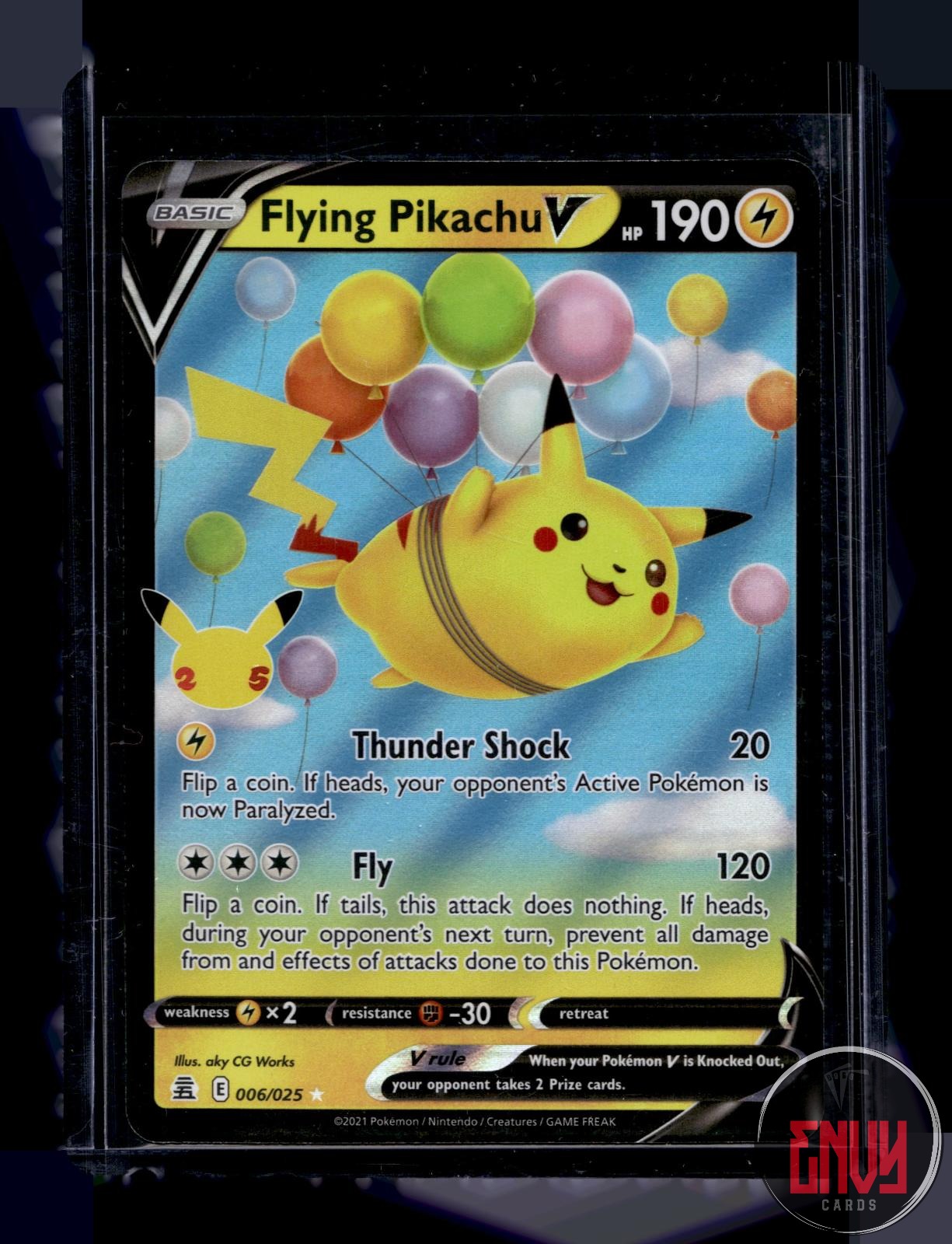 Flying Pikachu V Near Mint 006/025 V Rare Celebrations Pokemon