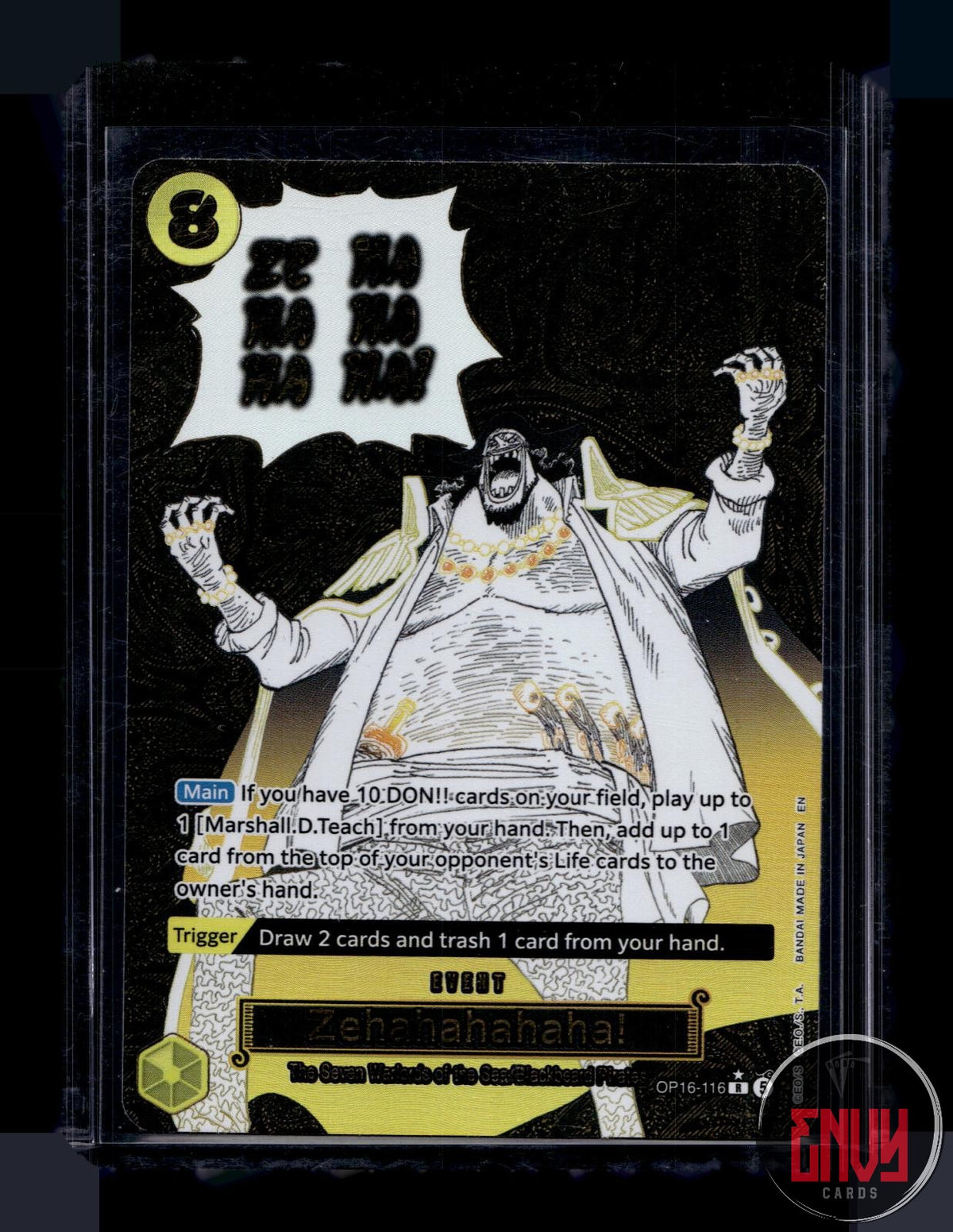 Zehahahahaha! (Alternate Art) NM OP16-116 R The Time of Battle One Piece Foil