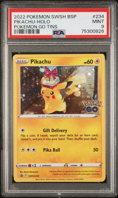 Pikachu Holo SWSH234 Black Star Promo PSA 9