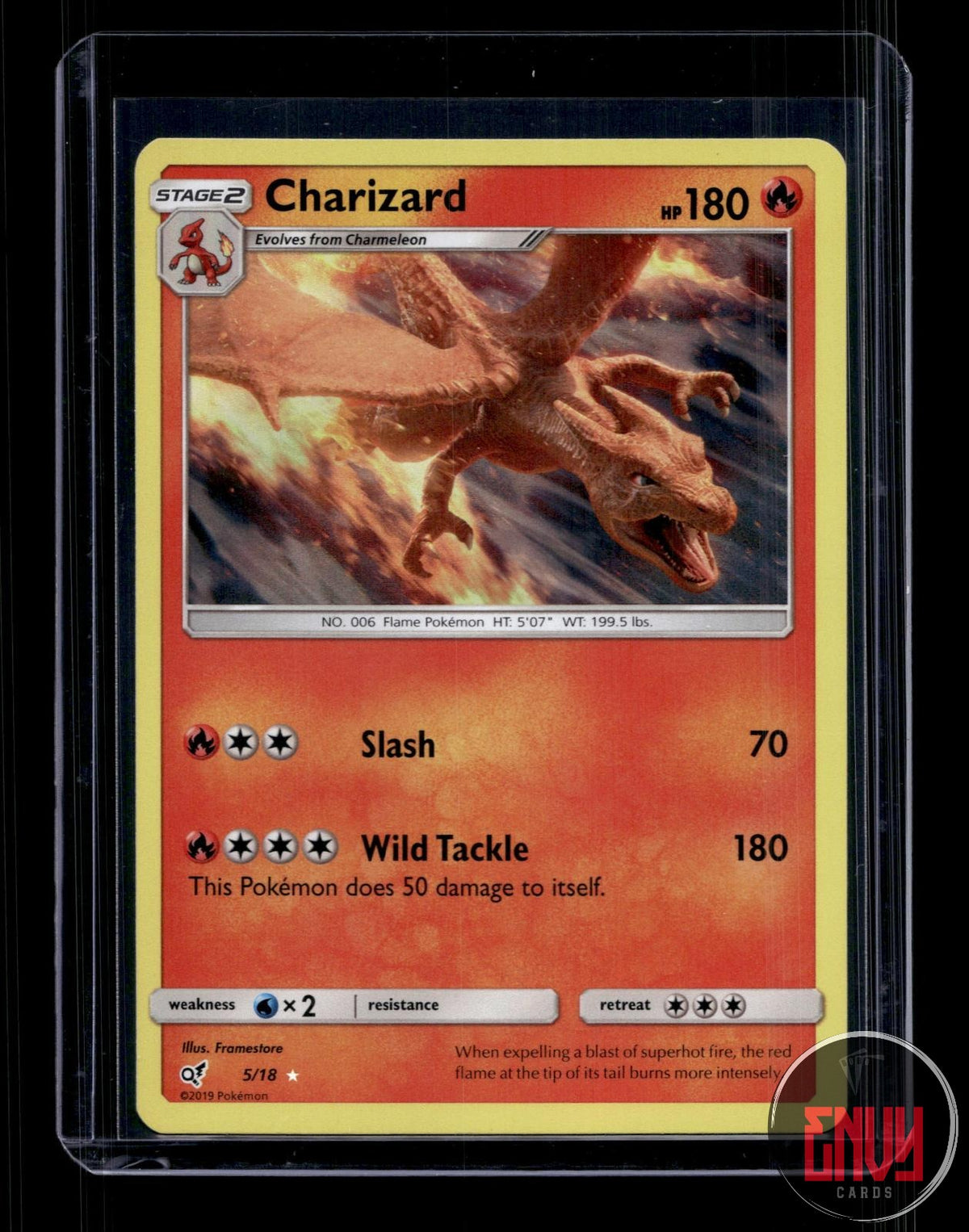 Charizard Lightly Played 5/18 Ultra Rare Detective Pikachu Pokemon Holo