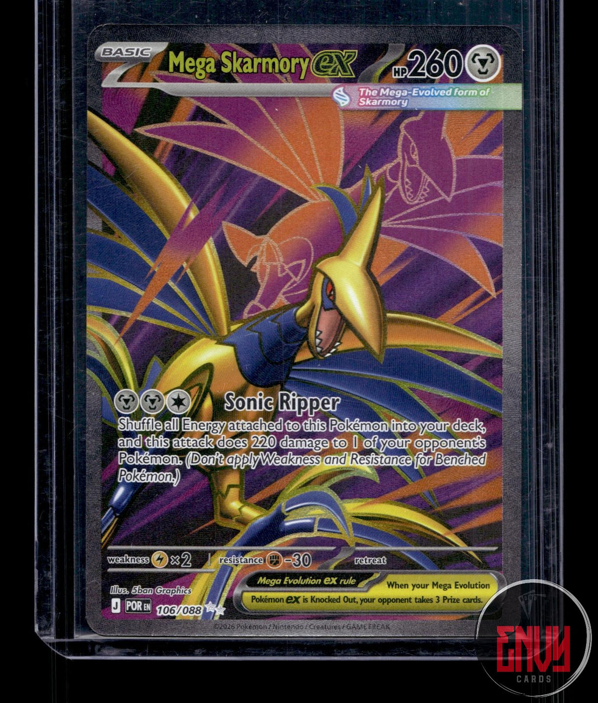 Mega Skarmory ex NM 106/088 UR Perfect Order Pokemon Holo