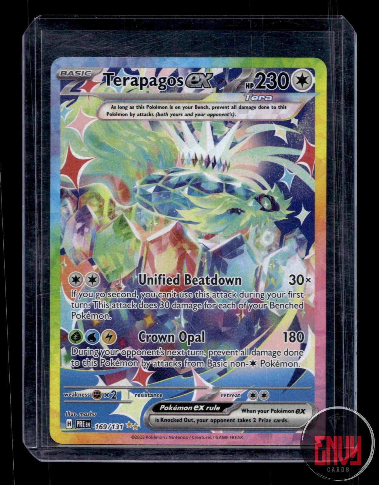 Terapagos ex NM 169/131 Special Illustration Rare Prismatic Evolutions Pokemon