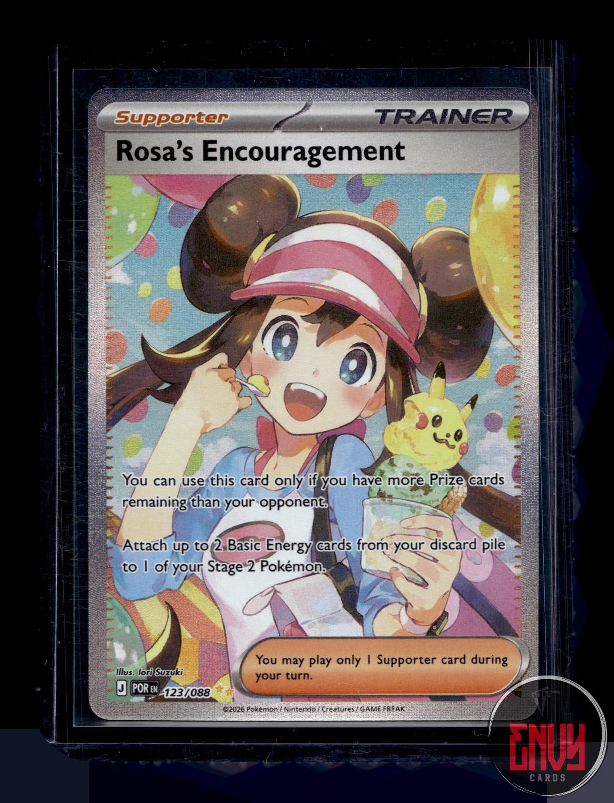 Rosa's Encouragement NM 123/088 Perfect Order Pokemon Holo