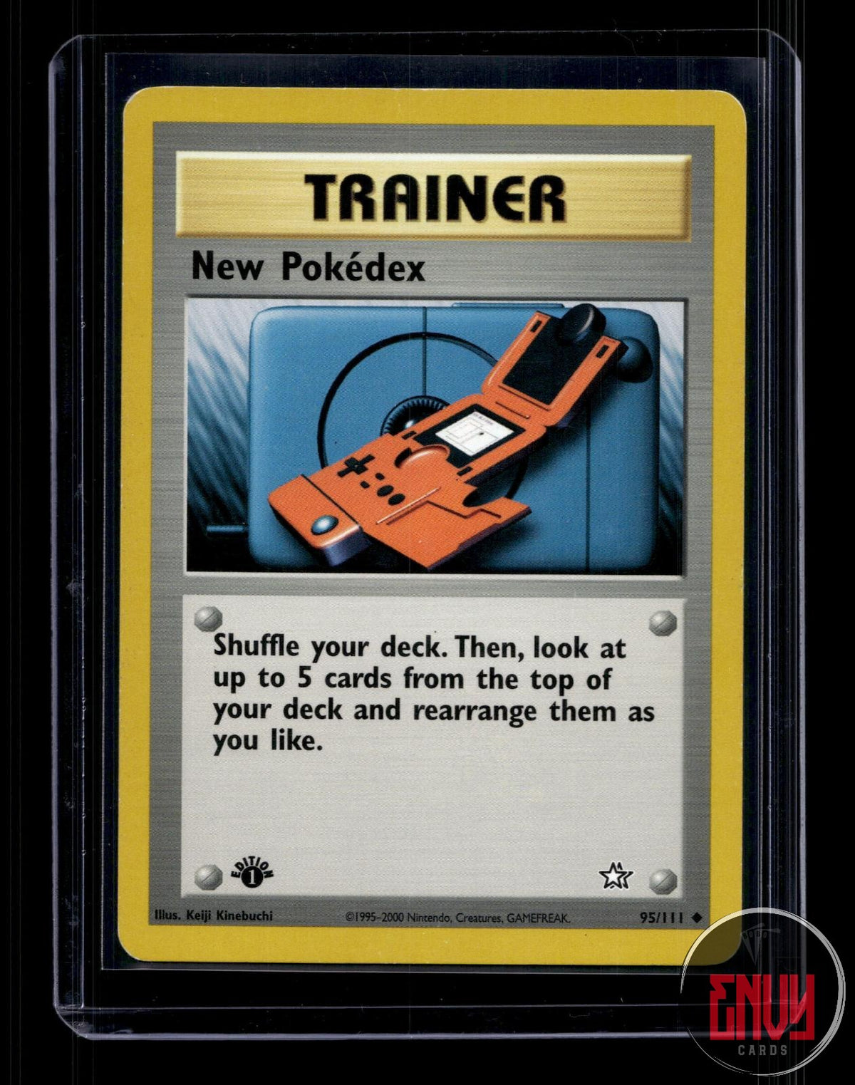 New Pokedex Near Mint 95/111 Uncommon Neo Genesis Pokemon 1st Edition