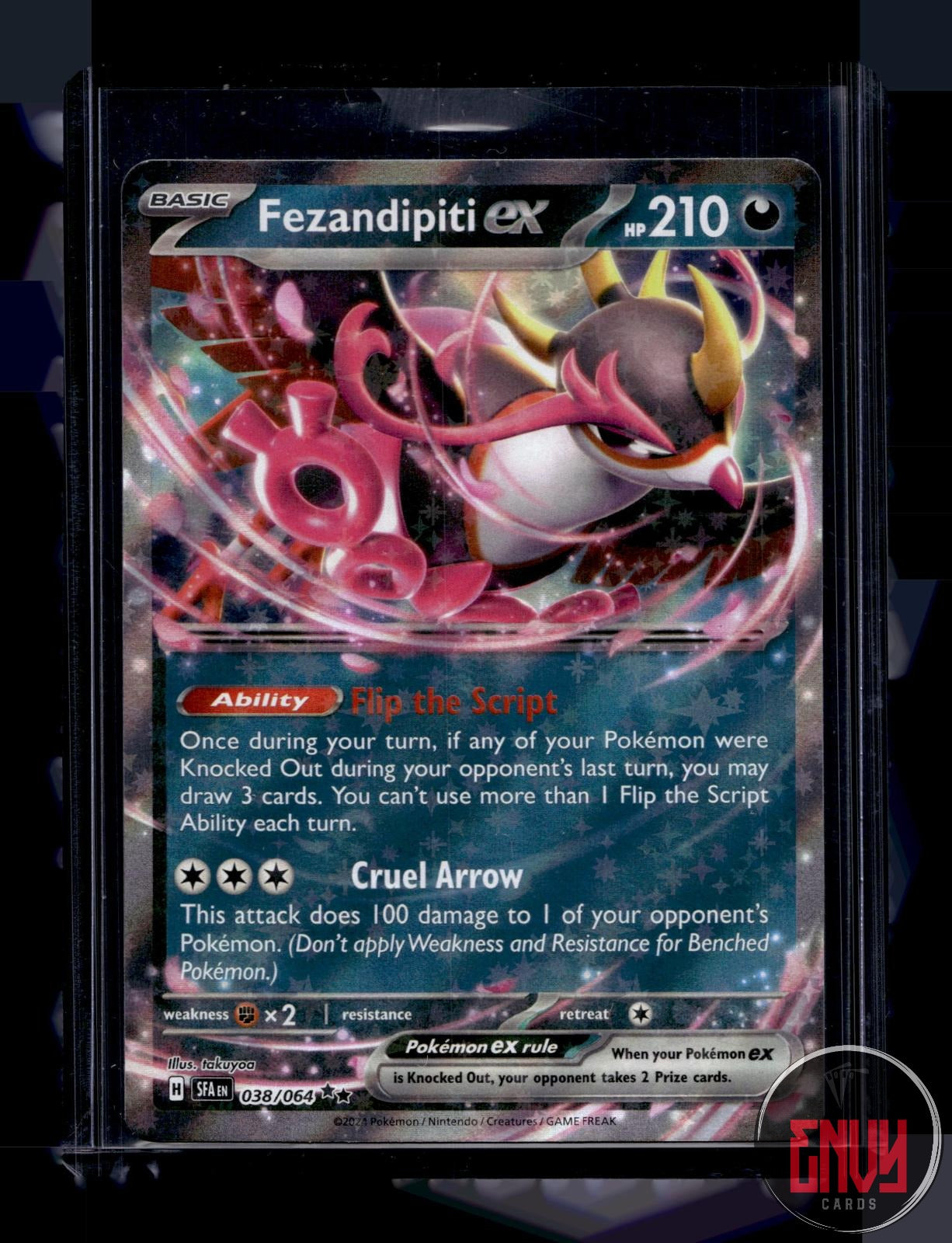 Fezandipiti ex (Series 7) NM 038/064 Prize Pack Series Cards Pokemon Holo