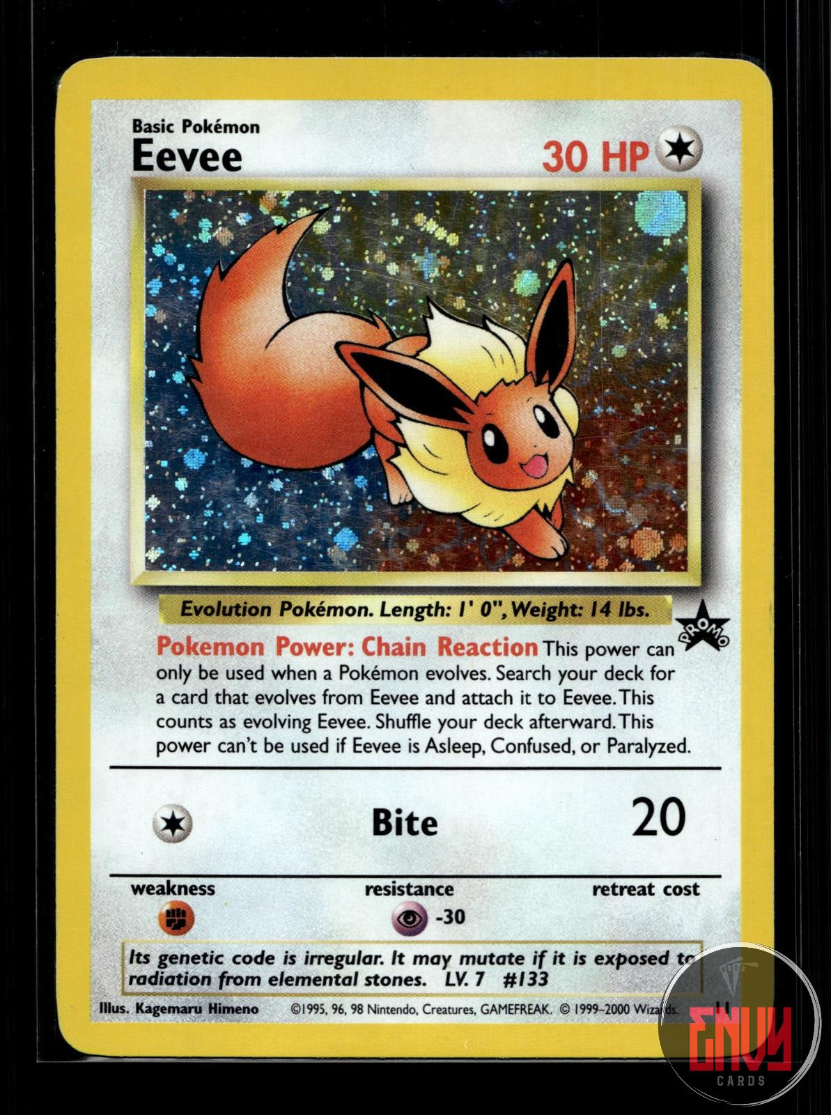 Eevee LP 11 P Wizards Black Star Promos Pokemon Holo