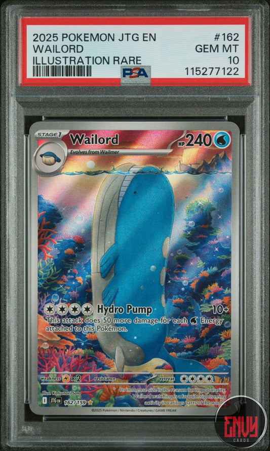 Wailord 162/159 Illustration Rare Journey Together Pokemon PSA 10