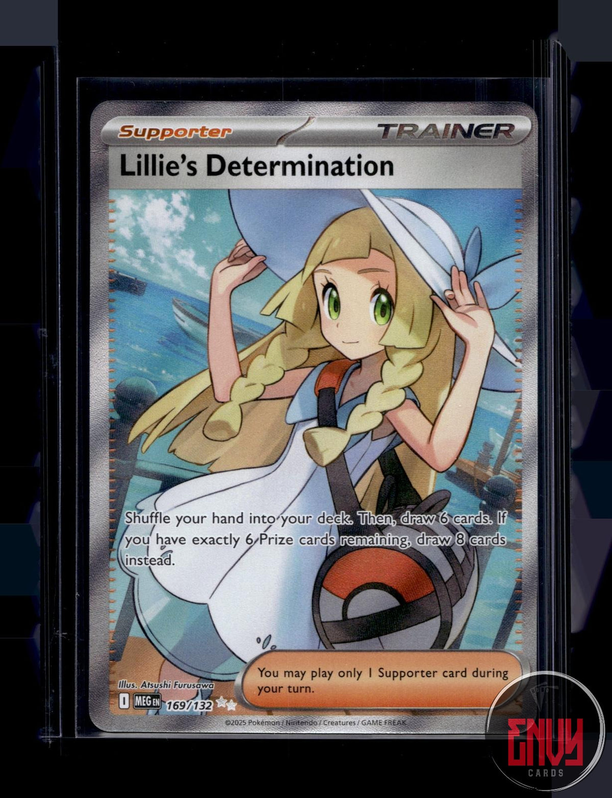 Lillie's Determination NM 169/132 UR Mega Evolution Pokemon Holo