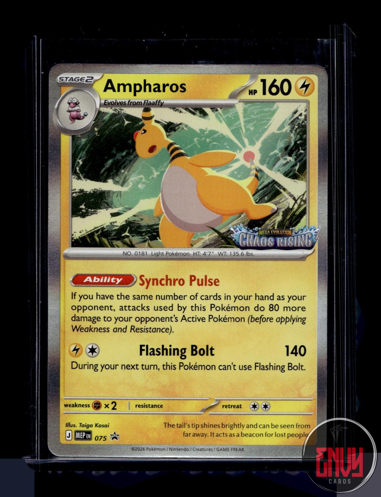 Ampharos Near Mint 075 Promo ME: Mega Evolution Promo Pokemon Holo