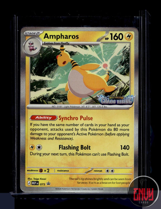 Ampharos Near Mint 075 Promo ME: Mega Evolution Promo Pokemon Holo