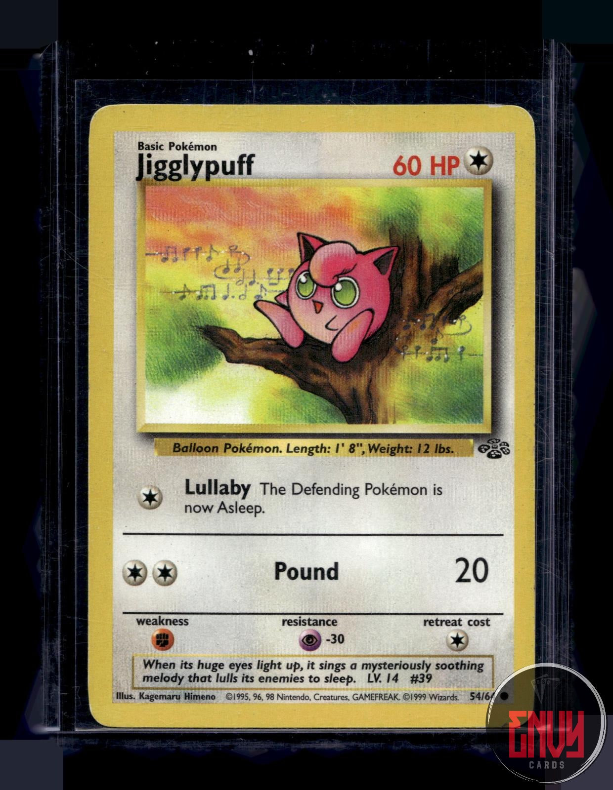 Jigglypuff Moderately Played 54/64 Common Jungle Pokemon Unlimited