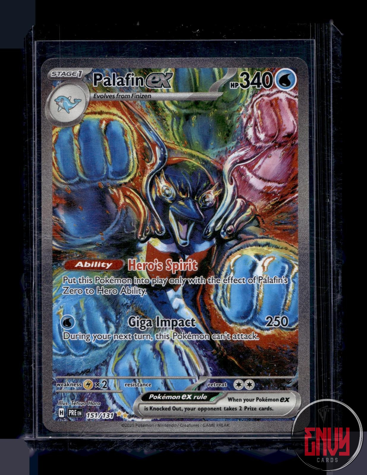 Palafin ex NM 151/131 Prismatic Evolutions Pokemon Holo