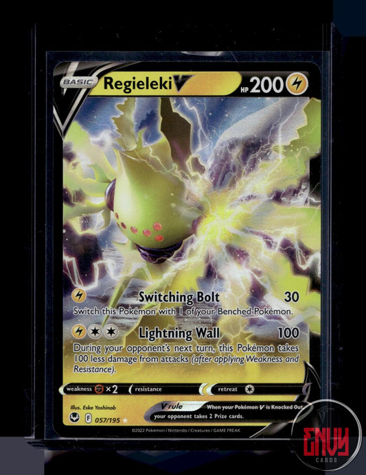 Regieleki V Near Mint 057/195 V Rare Silver Tempest Pokemon