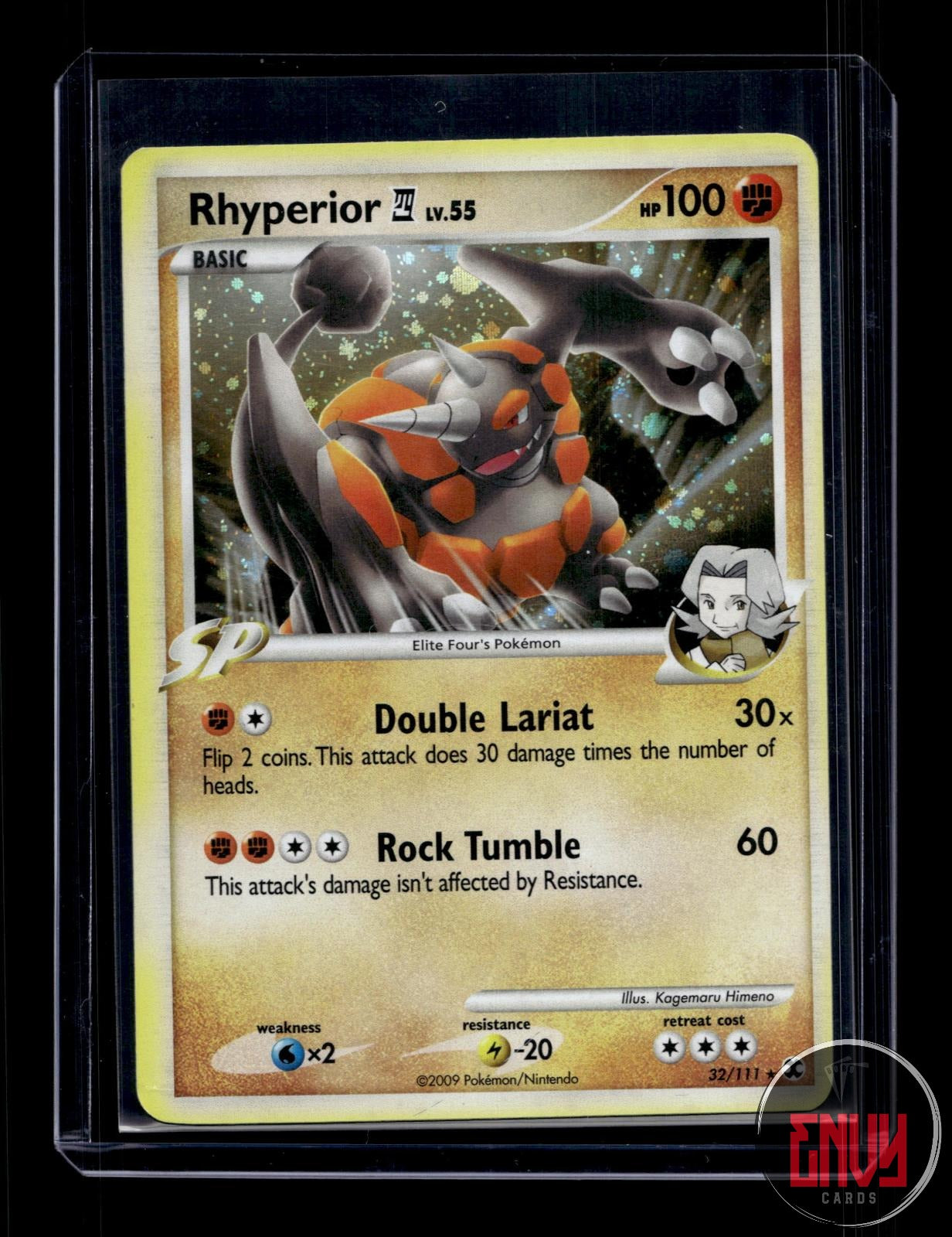 Rhyperior E4 Moderately Played 32/111 Rare Rising Rivals Pokemon