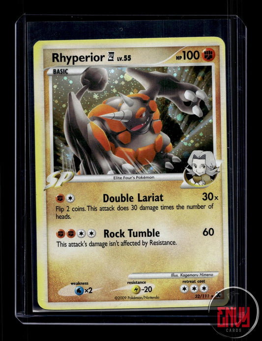 Rhyperior E4 Moderately Played 32/111 Rare Rising Rivals Pokemon