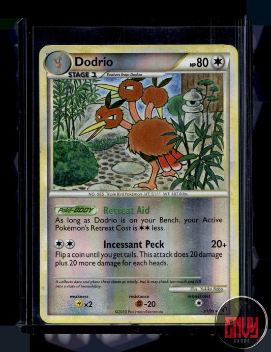Dodrio Moderately Played 11/90 Rare HGSS Undaunted Pokemon Reverse Holo