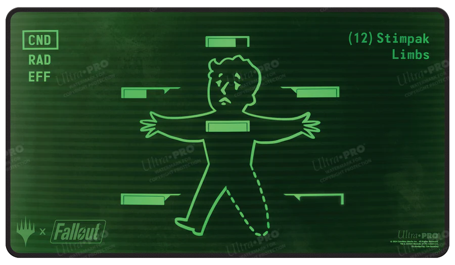 Ultra Pro Black Stitched Playmat Magic the Gathering: Fallout