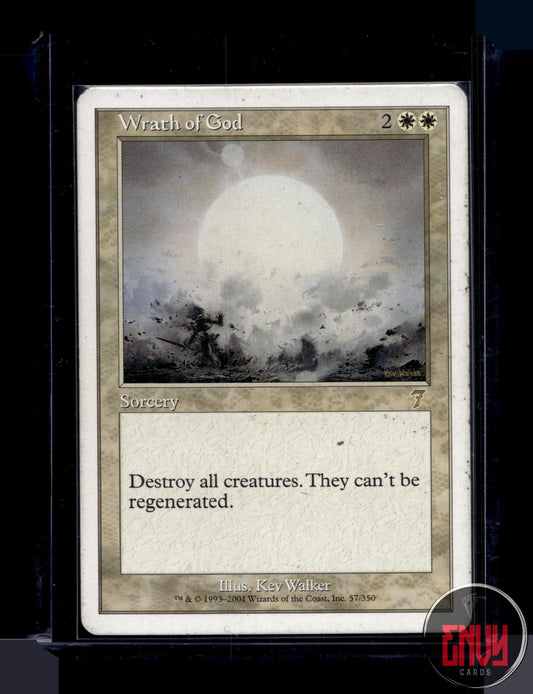Wrath of God Moderately Played 57 Rare 7th Edition Magic: The Gathering