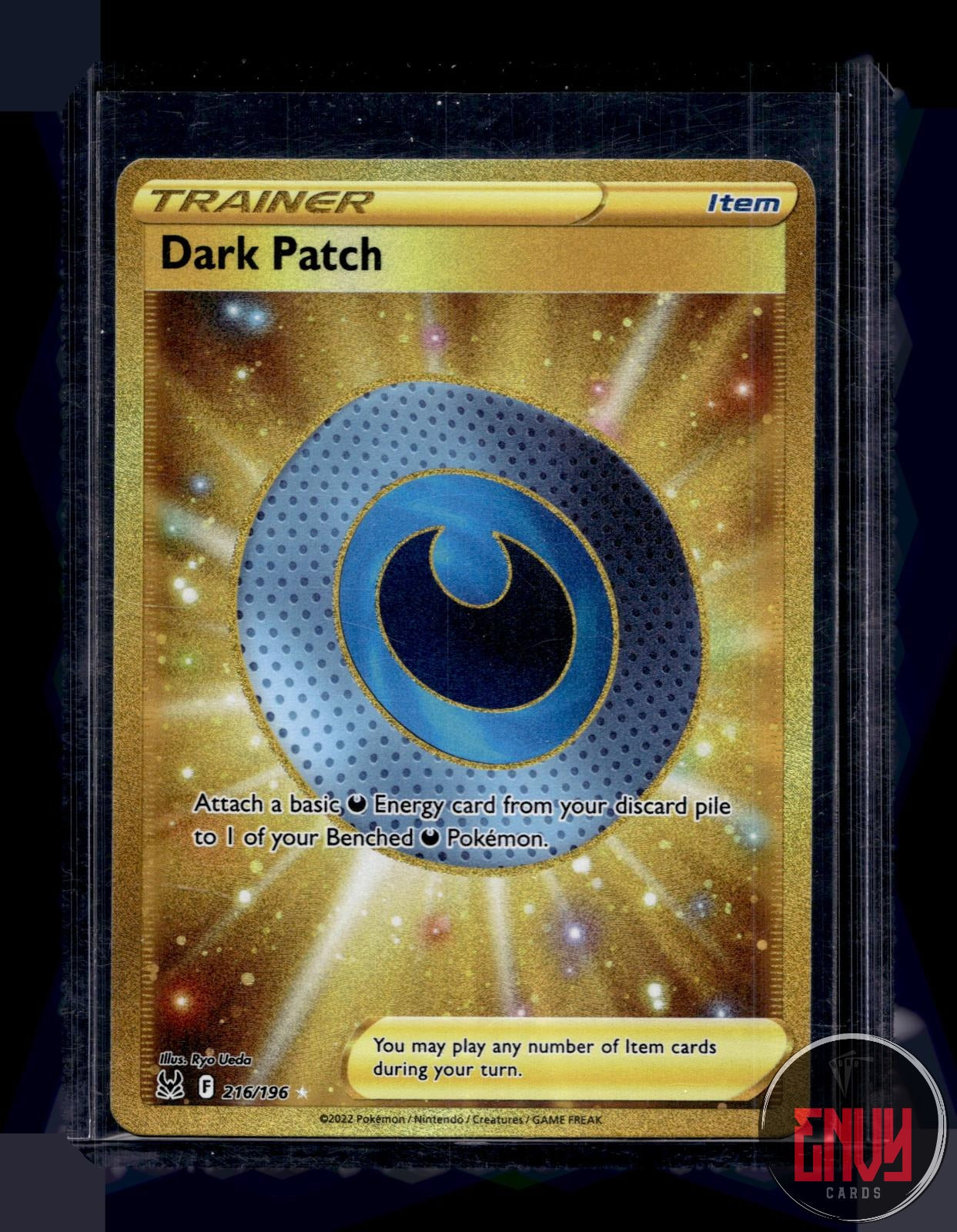 Dark Patch Near Mint 216/196 Secret Rare Lost Origin Pokemon Holo