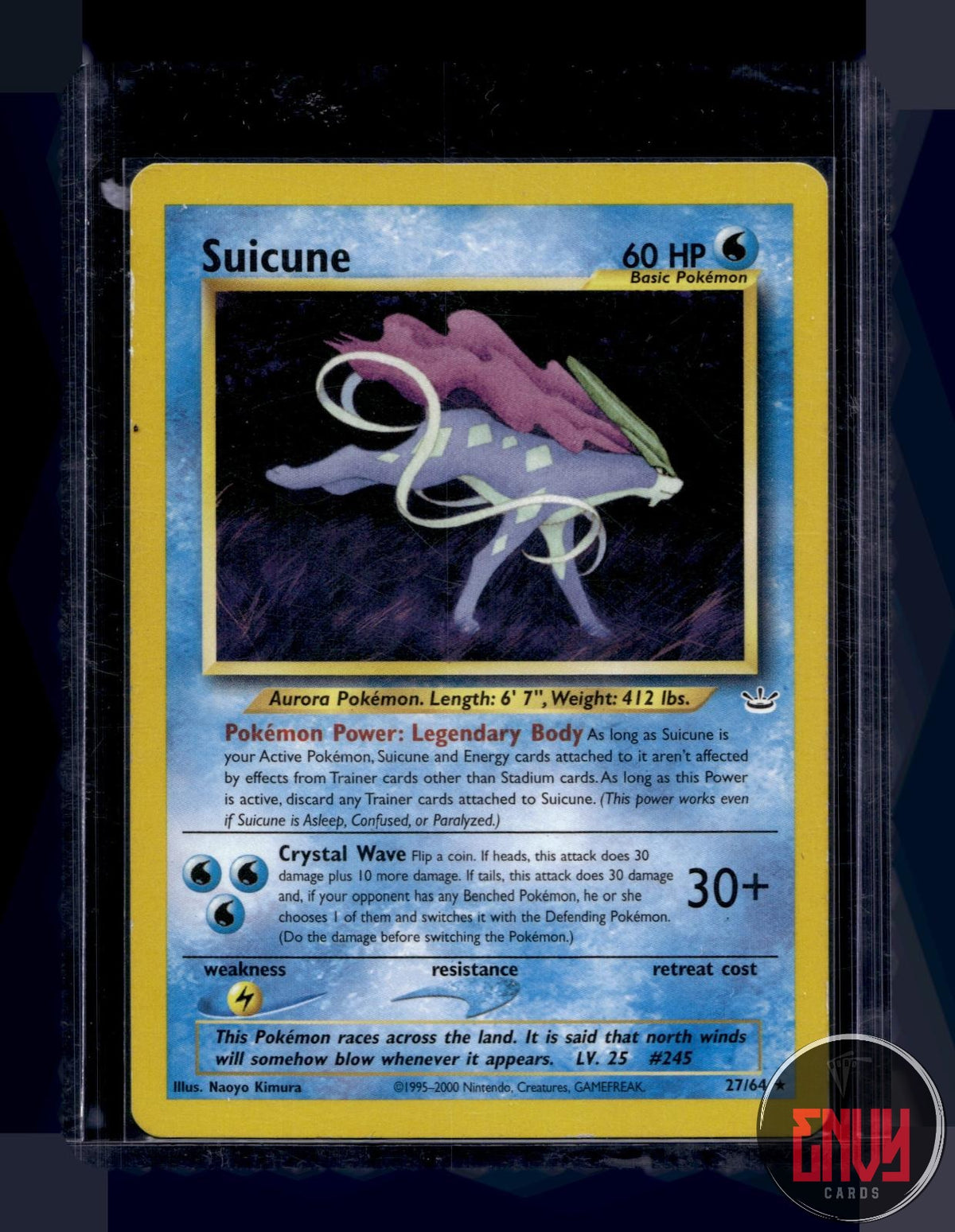 Suicune Lightly Played 27/64 Rare Neo Revelation Pokemon Unlimited