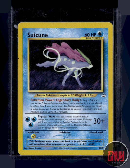 Suicune Lightly Played 27/64 Rare Neo Revelation Pokemon Unlimited