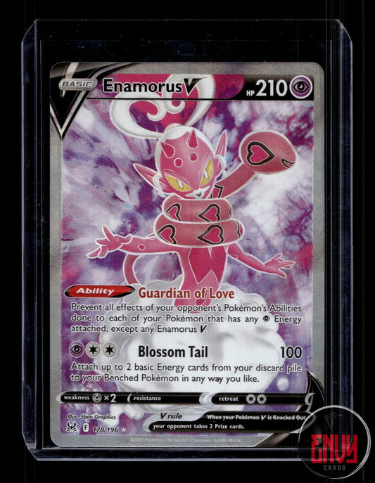 Enamorus V Near Mint 178/196 Ultra Rare Lost Origin Pokemon Holo
