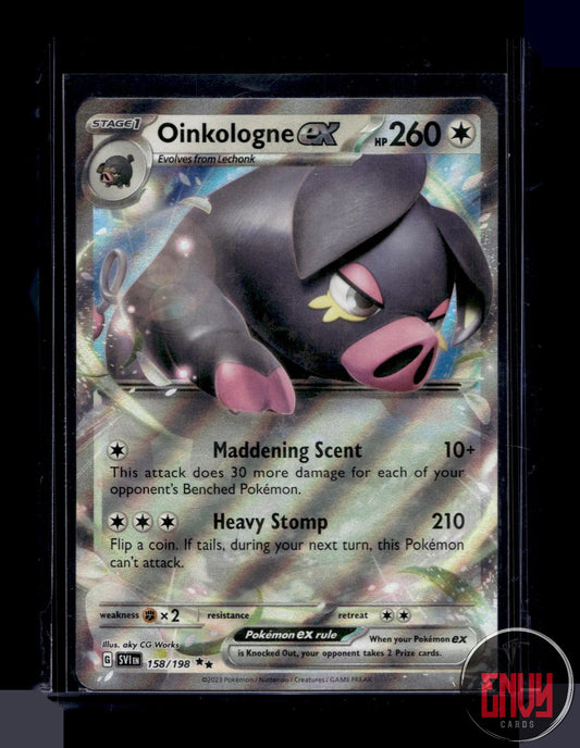 Oinkologne ex Near Mint 158/198 Double Rare Scarlet & Violet Pokemon