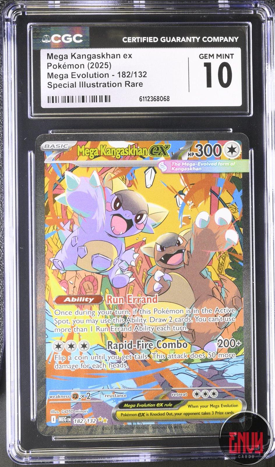 Mega Kangaskhan EX 182/132 Special Illustration Rare Pokemon CGC 10 Gem Mint