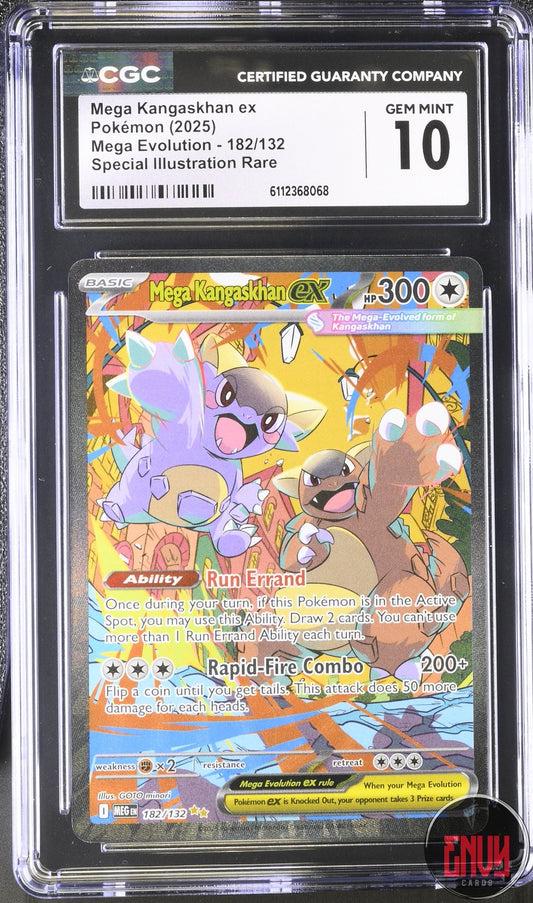 Mega Kangaskhan EX 182/132 Special Illustration Rare Pokemon CGC 10 Gem Mint