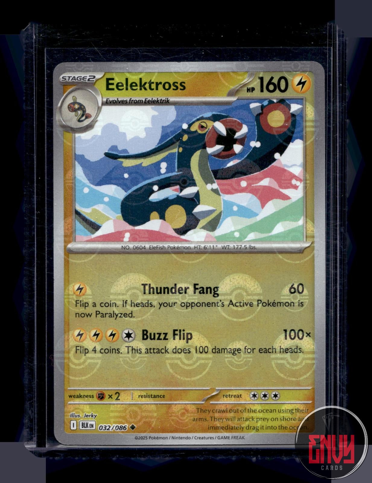 Eelektross (Poke Ball Pattern) NM 032/086 Uncommon Black Bolt Pokemon Holo