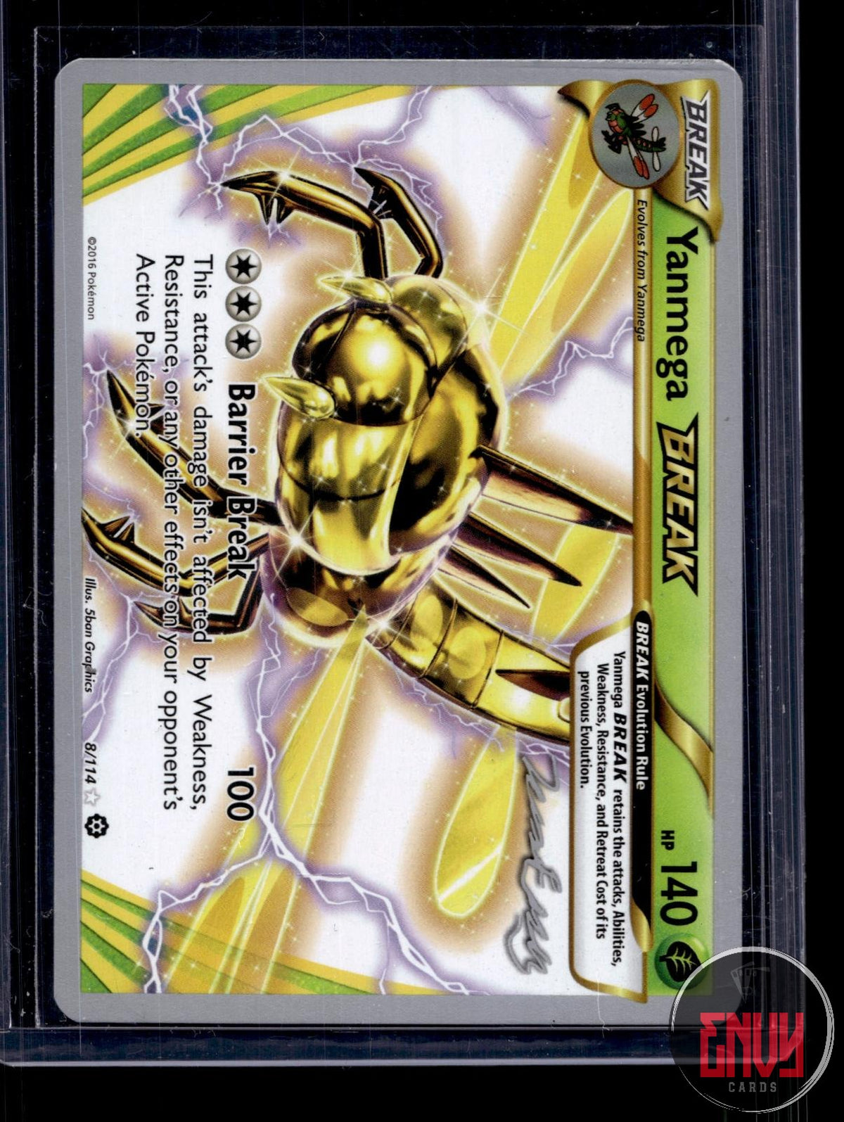 Yanmega BREAK (Jesper Eriksen) NM 8/114 BREAK World Championship Decks Pokemon