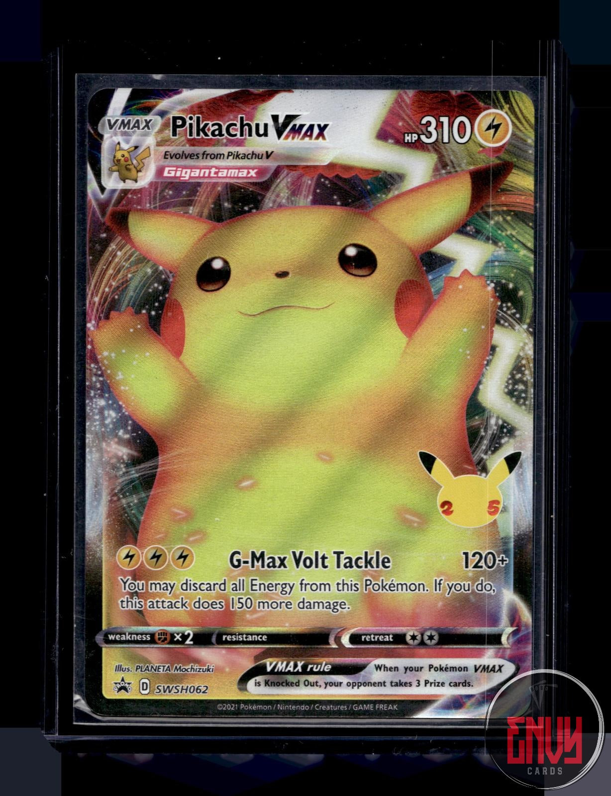 Pikachu VMAX Near Mint SWSH062 Promo Sword & Shield Promo Pokemon Holo
