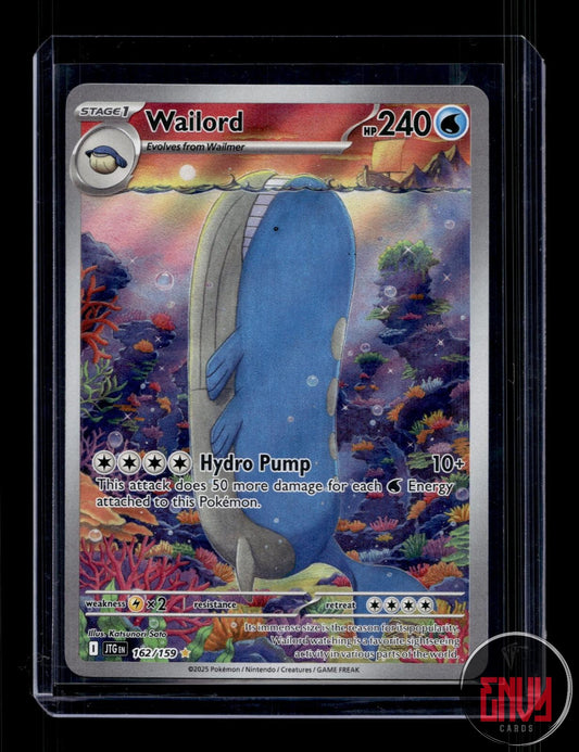 Wailord Near Mint 162/159 Illustration Rare Journey Together Pokemon Holo