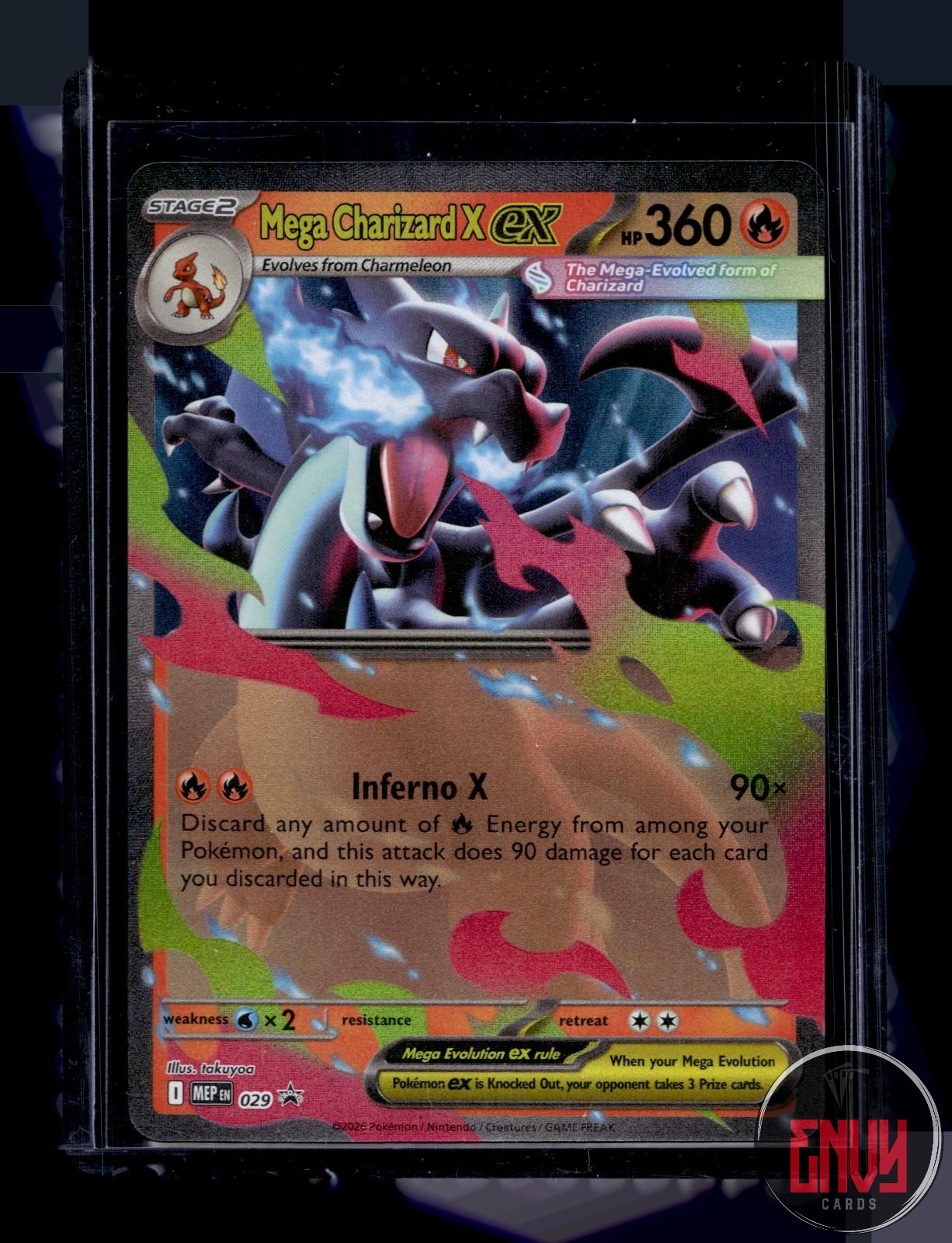 Mega Charizard X ex Near Mint 029 Promo ME: Mega Evolution Promo Pokemon