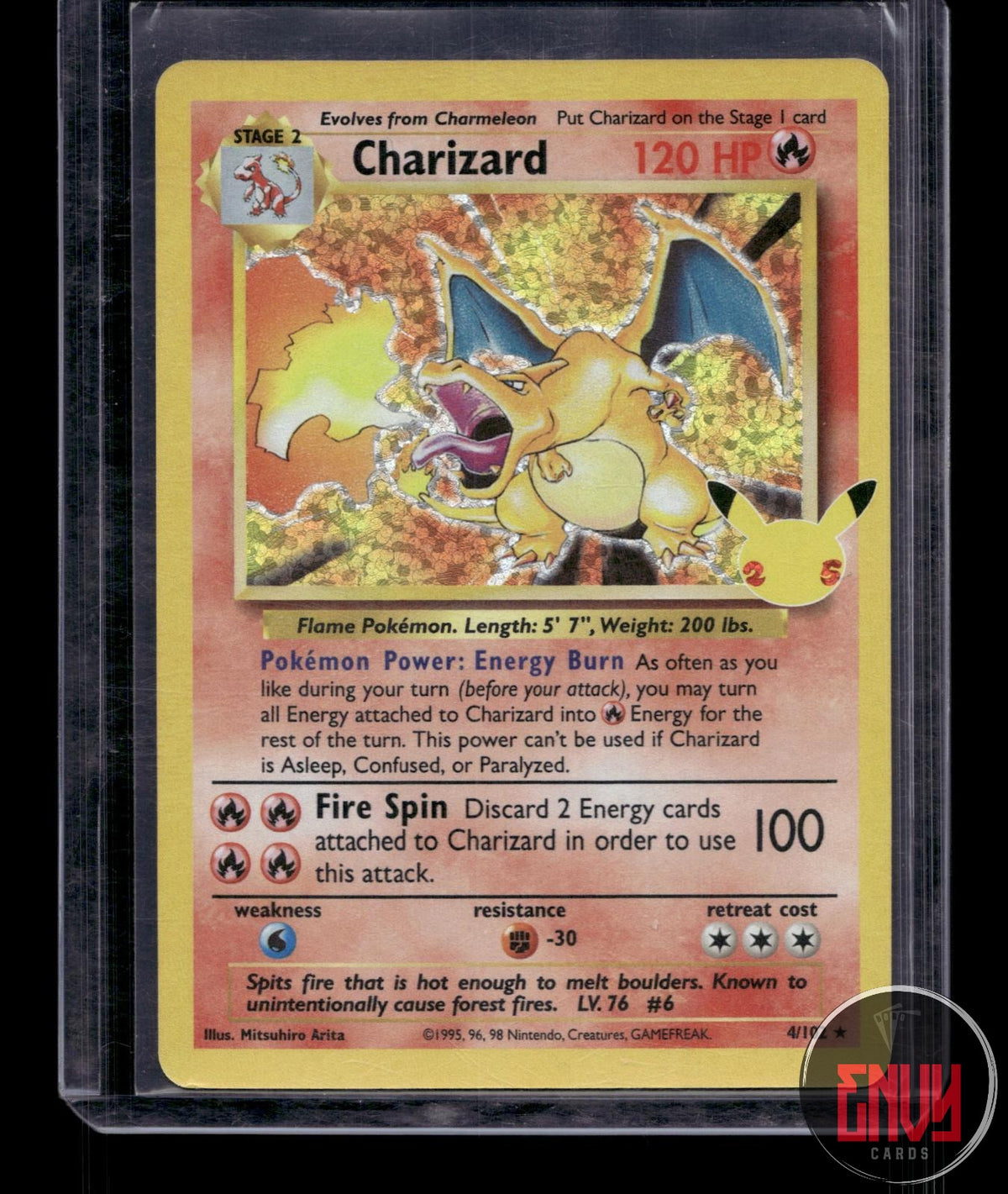 Charizard NM 4/102 Celebrations: Classic Collection Pokemon Holo