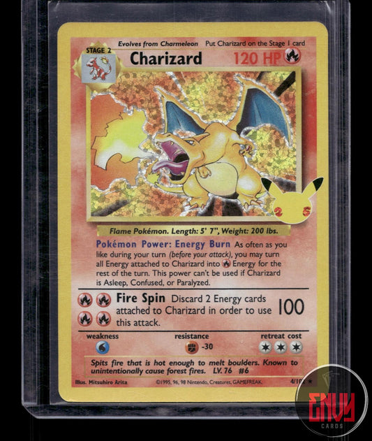 Charizard NM 4/102 Celebrations: Classic Collection Pokemon Holo
