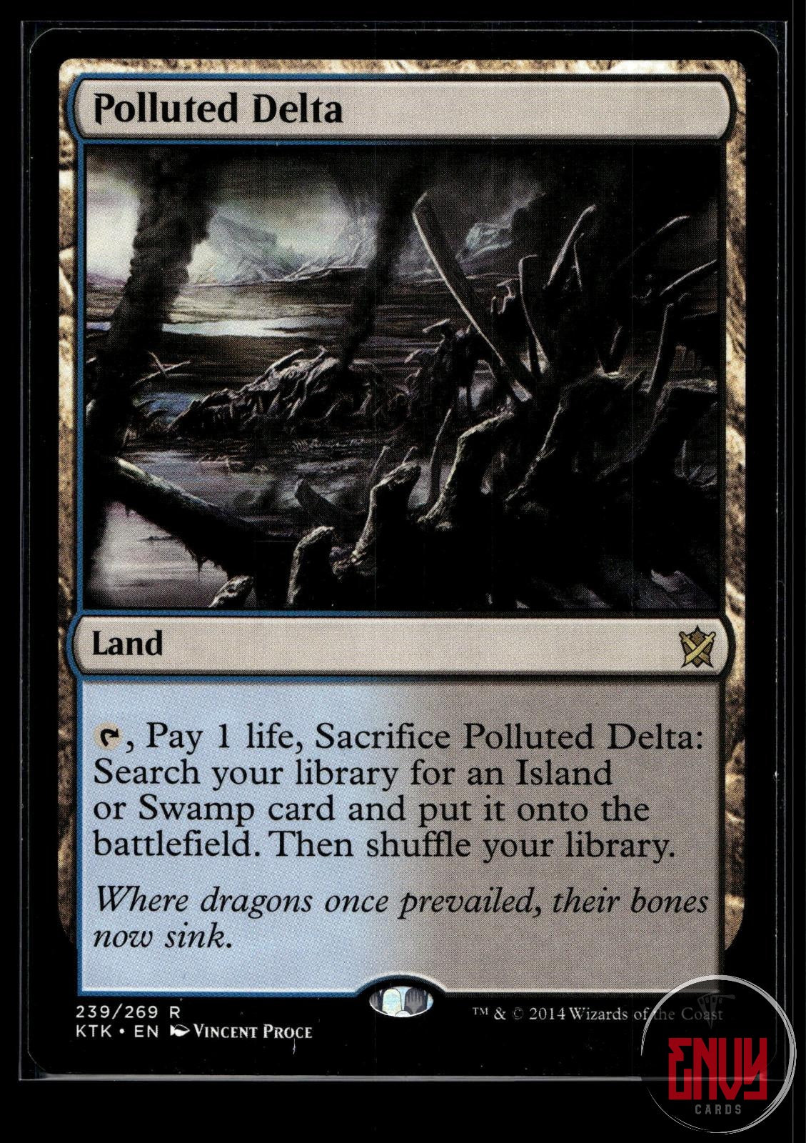 Polluted Delta Near Mint 239 Rare Khans of Tarkir