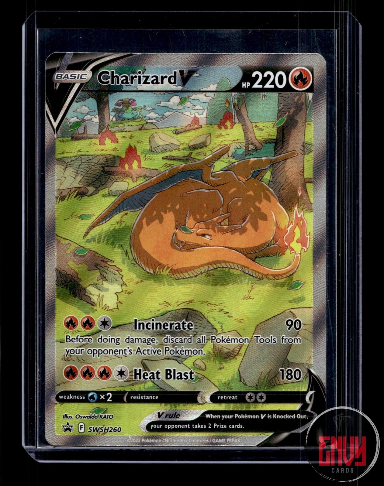 Charizard V Lightly Played SWSH260 Promo Sword & Shield Promo Pokemon Holo